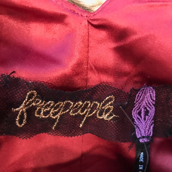 SOLD Free People Mini Dress Lily Love Apple Size 4 - Picture 7 of 7